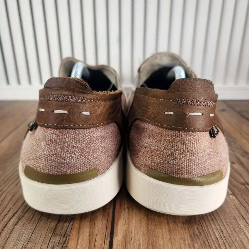Chaco Davis Loafer J106129 Men's Sz 13 Brown Canvas Casual Slip On Comfort Shoes